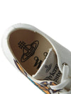 Plimsoll Logo Print Cotton Low Top Sneakers White - VIVIENNE WESTWOOD - BALAAN 8