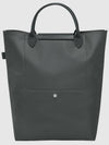 Le Pliage Green Medium Tote Bag Graphite Women s - LONGCHAMP - BALAAN 6