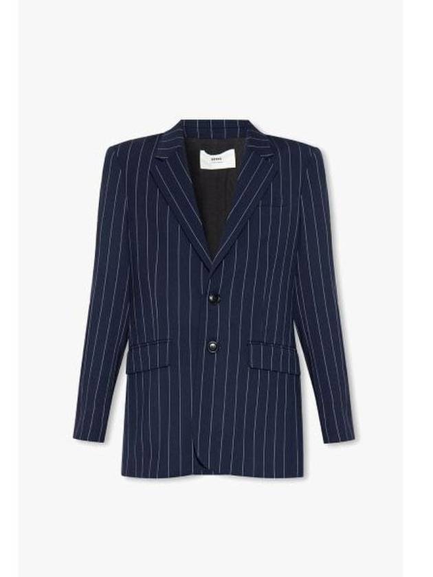 Striped Blazer Jacket Navy - AMI - BALAAN 2