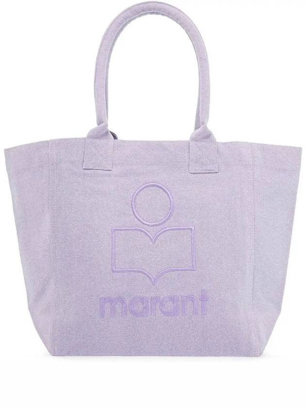 Yenky Embroidered Logo Small Tote Bag Lilac - ISABEL MARANT - BALAAN 3