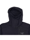 Rho LT Hooded Long Sleeve Shirt Black - ARC'TERYX - BALAAN 4