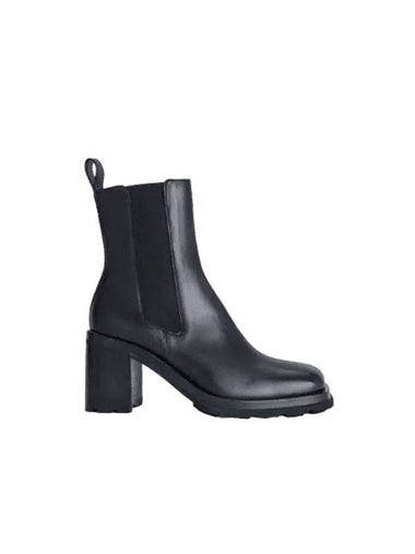 Eligah Square Toe Nappa Leather Chelsea Boots Black - BY FAR - BALAAN 1