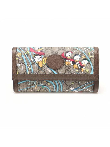 Women s Gucci 648122 Disney x Donald Duck Continental Long Wallet gt Gangbuk used luxury goods - GUCCI - BALAAN 1