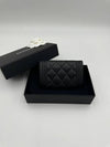 Classic Card Wallet Boy Snap Coin Purse Black Silver A80603 - CHANEL - BALAAN 3