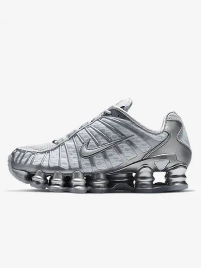 Shox TL Low Top Sneakers Pure Platinum Metallic Silver - NIKE - BALAAN 2