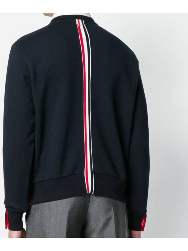 Center Back Stripe Crewneck Sweatshirt Navy - THOM BROWNE - BALAAN 2