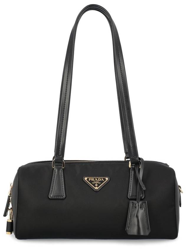 Medium Re-Nylon Leather Tote Bag Black - PRADA - BALAAN 2