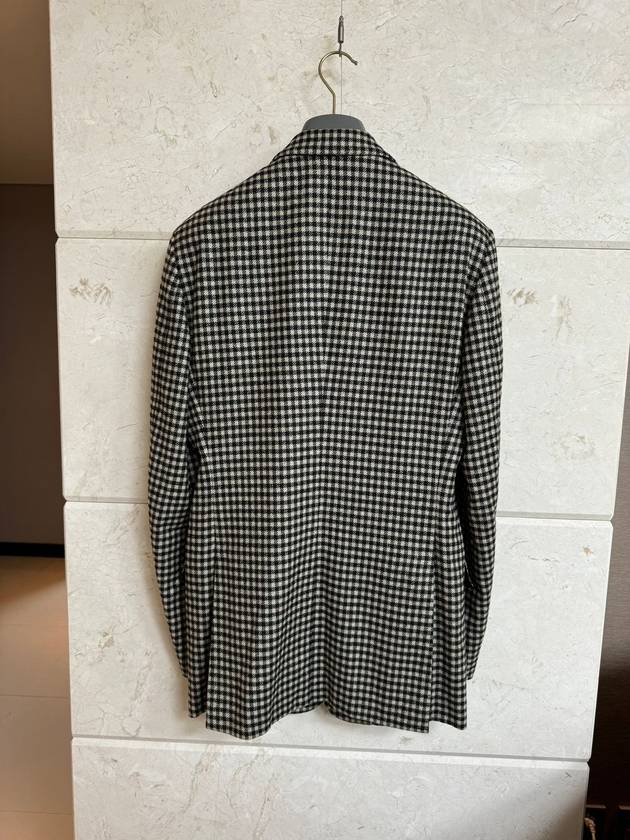 Tailored camel wool check pattern blazer jacket 48 - TOM FORD - BALAAN 4