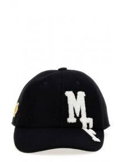 Wool Felt Base Ball Cap Black - MONCLER - BALAAN 2