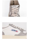 Medalist Leather Low Top Sneakers Grey White - AUTRY - BALAAN 7