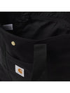 24SS Logo Patch Cotton Tote Bag Black I033102 8902 - CARHARTT - BALAAN 4