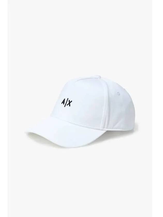 Men s Mini Embroidered Logo Baseball Cap White - ARMANI EXCHANGE - BALAAN 1