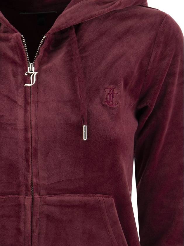 Cotton velvet hoodie - JUICY COUTURE - BALAAN 4