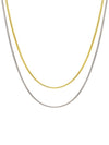 Larin boa chain two line necklace silver gold - BE/GINS - BALAAN 3