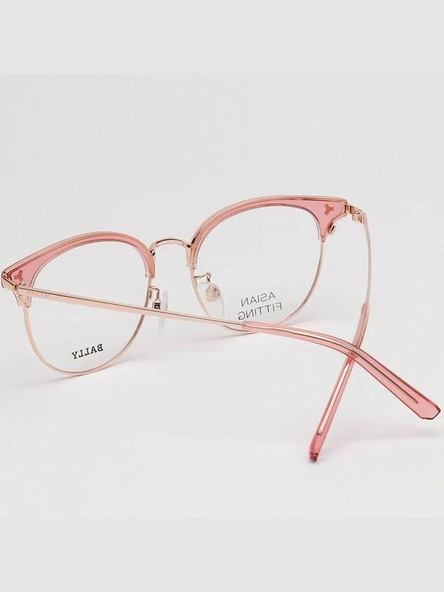 Glasses frame BY5049D 074 transparent lower gold frame round Asian fit - BALLY - BALAAN 4