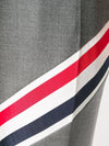 Diagonal Striped Wool Slacks Medium Grey - THOM BROWNE - BALAAN 8