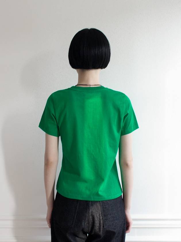 R.B Logo Short Sleeve T-shirt Green - RUBATI - BALAAN 5