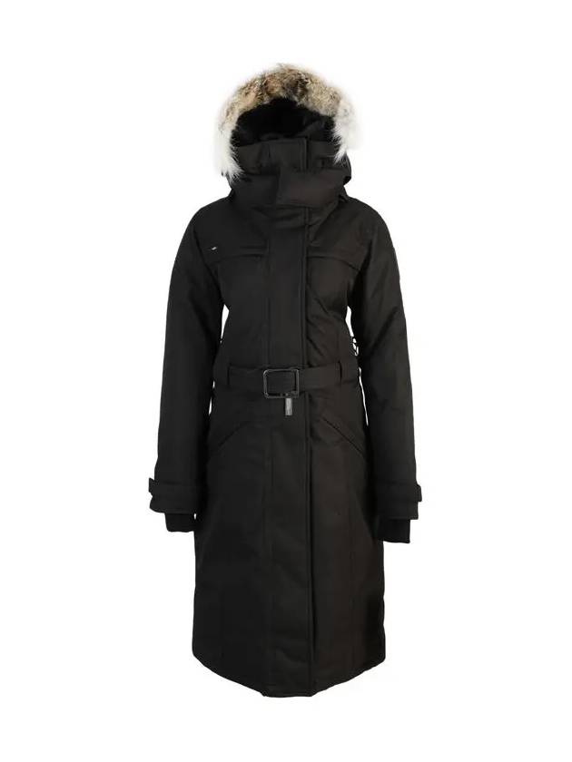 Women's Shera Hooded Long Parka Black - NOBIS - BALAAN 2