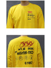 Vintage Back Logo Over Sweatshirt Yellow - OFF WHITE - BALAAN 7