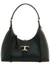 T Timeless Calf Leather Small Shoulder Bag Black - TOD'S - BALAAN 3