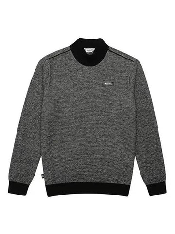 men's two-tone high neck knit top black - BLACK&WHITE - BALAAN 1