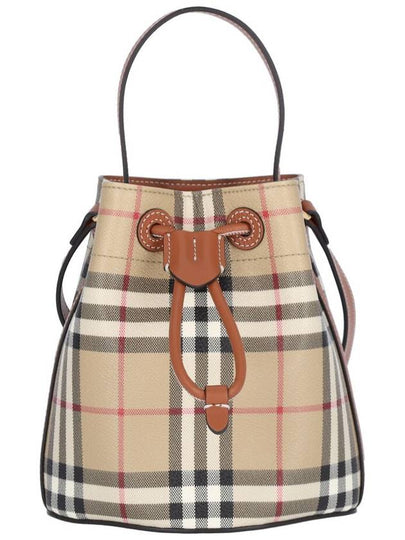 Check Bucket Bag Beige - BURBERRY - BALAAN 2