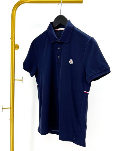 Short sleeve collared t shirt navy size S - MONCLER - BALAAN 1