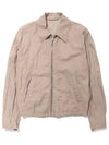 Viscose Cotton Zip-Up Jacket Rose Beige - LEMAIRE - BALAAN 2