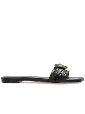 Chloé Slides Mae, Women's, Black - CHLOE - BALAAN 1