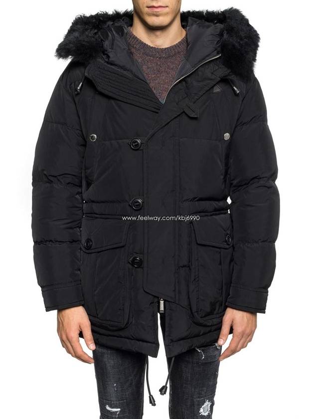 Men's fleece hood heavy duck down padding S71AN0007 - DSQUARED2 - BALAAN 9