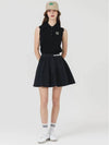 Nylon volume gathered skirt BLACK - MONBIRDIE GOLF - BALAAN 7