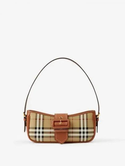 Buckle Strap Check Sling Shoulder Bag Beige - BURBERRY - BALAAN 2