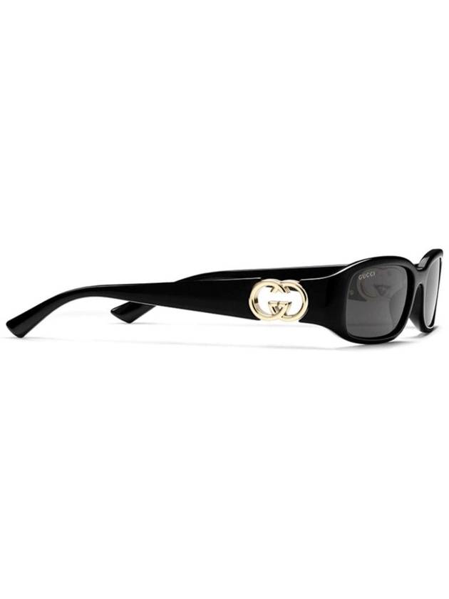 Eyewear Rectangular Frame Sunglasses Black - GUCCI - BALAAN 3