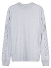 Diag Outline Skate Sweatshirt Gray - OFF WHITE - BALAAN 3