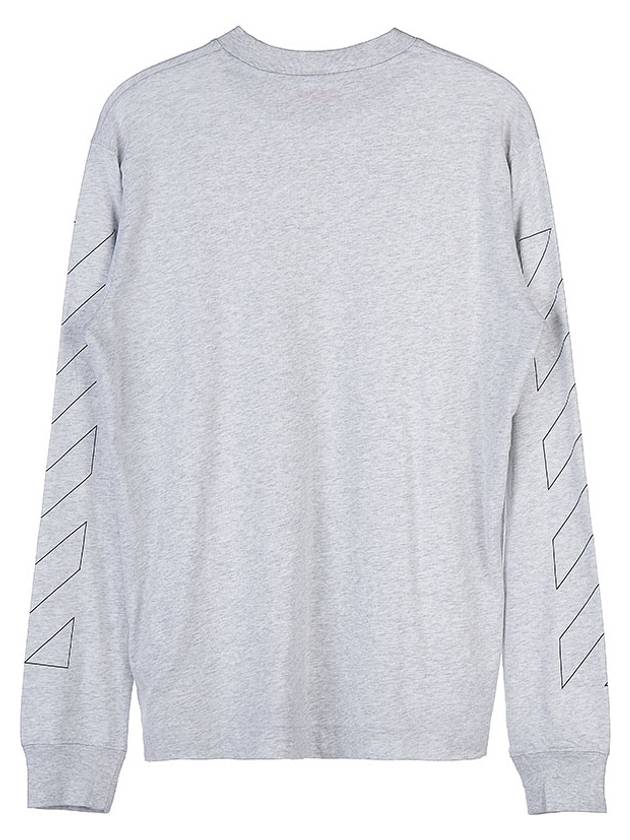 Diag Outline Skate Sweatshirt Gray - OFF WHITE - BALAAN 3