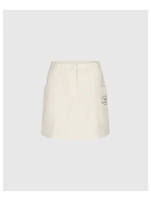 TRAVISMATHEW Women s Corduroy Big Pocket Skirt White - TRAVIS SCOTT - BALAAN 1