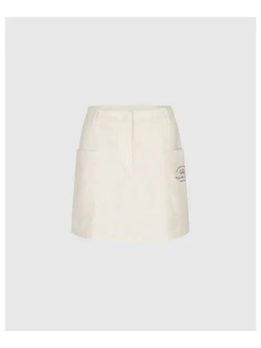 TRAVISMATHEW Women s Corduroy Big Pocket Skirt White - TRAVIS SCOTT - BALAAN 1