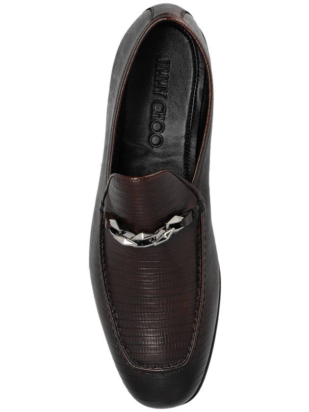 Jimmy Choo Marti Shoes Type Loafers, Men's, Brown - JIMMY CHOO - BALAAN 6