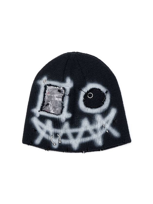 BBD Goblin Graffiti Custom Beanie Black - BLACKBLOND - BALAAN 2