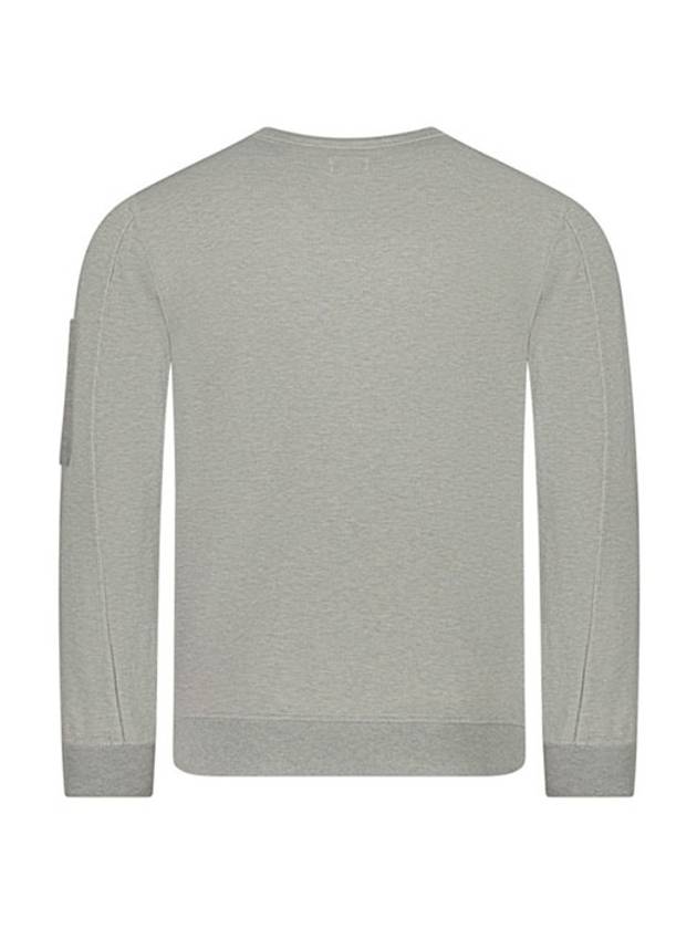 Men's Lens Wafen Light Fleece Sweatshirt Melange Grey - CP COMPANY - BALAAN 3