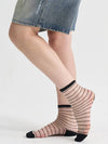 SeeThrough Stripe Socks Black - SORRY TOO MUCH LOVE - BALAAN 4