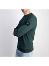 OLD Treatment Wappen Patch Crew Neck Sweatshirt Green - STONE ISLAND - BALAAN 3