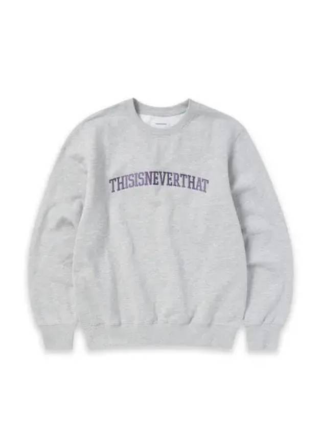 Arch logo crewneck heather gray - THISISNEVERTHAT - BALAAN 1