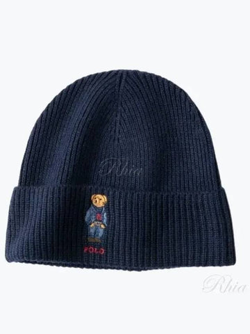 Bare Rib Knit Beanie PC1268 433 - POLO RALPH LAUREN - BALAAN 1