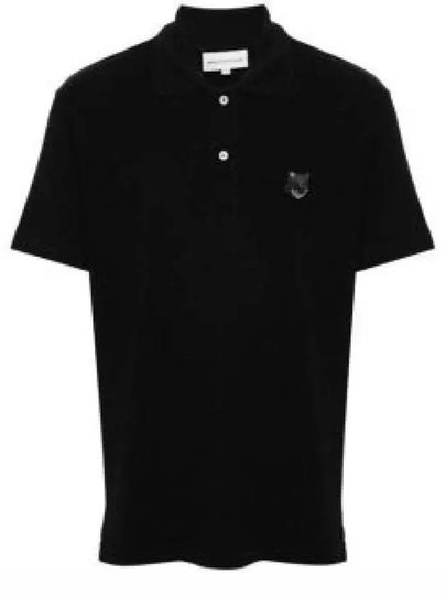 Bold Fox Head Patch Comfort Polo Shirt Black - MAISON KITSUNE - BALAAN 2