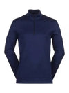 Golf Tour Half Zip Long Sleeve T-Shirt Navy - NIKE - BALAAN 2