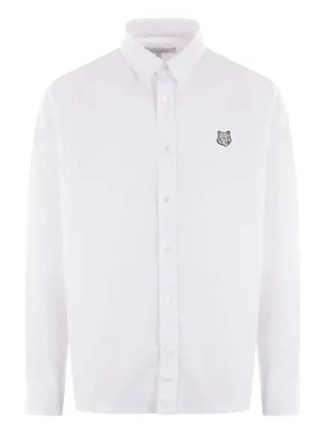 Bold Fox Head Long Sleeve Shirt White - MAISON KITSUNE - BALAAN 2