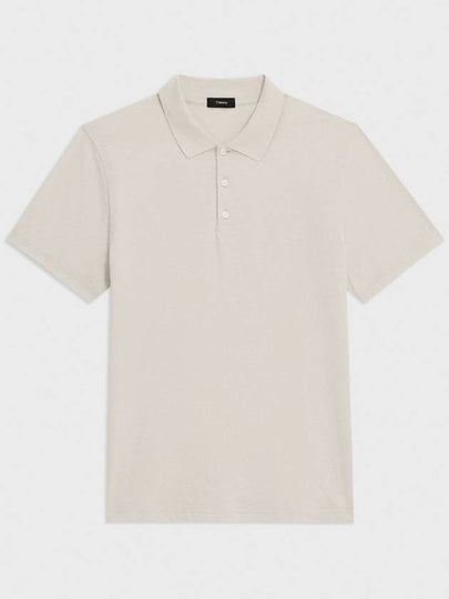 Bronn Cotton Short Sleeve Polo Shirt Beige - THEORY - BALAAN 2