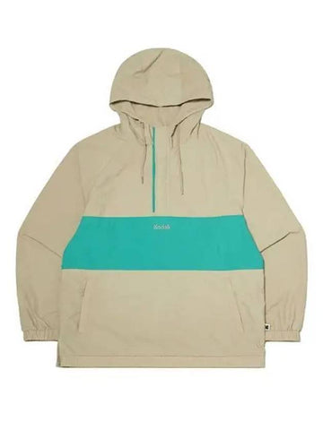 KODAK color block logo hooded anorak jacket BEIGE - KODO - BALAAN 1