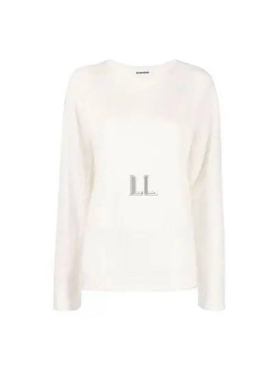 Women's Long Sleeve Knit Top White - JIL SANDER - BALAAN 2